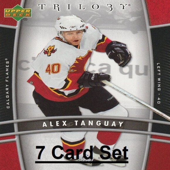Alex Tanguay NHL Hockey Card Collection -7 Calgary Flames NHL Hockey Cards - Picture 1 of 8